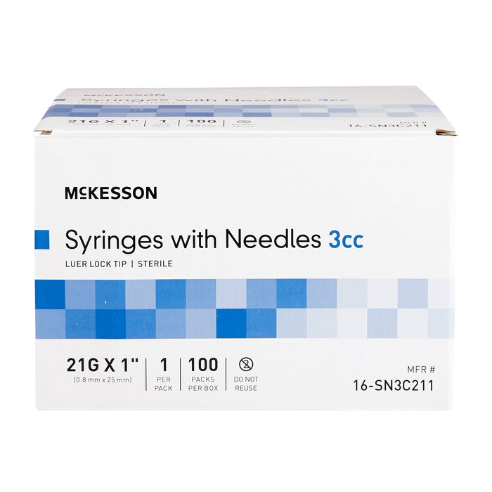 McKesson Standard Hypodermic Syringe with Needle