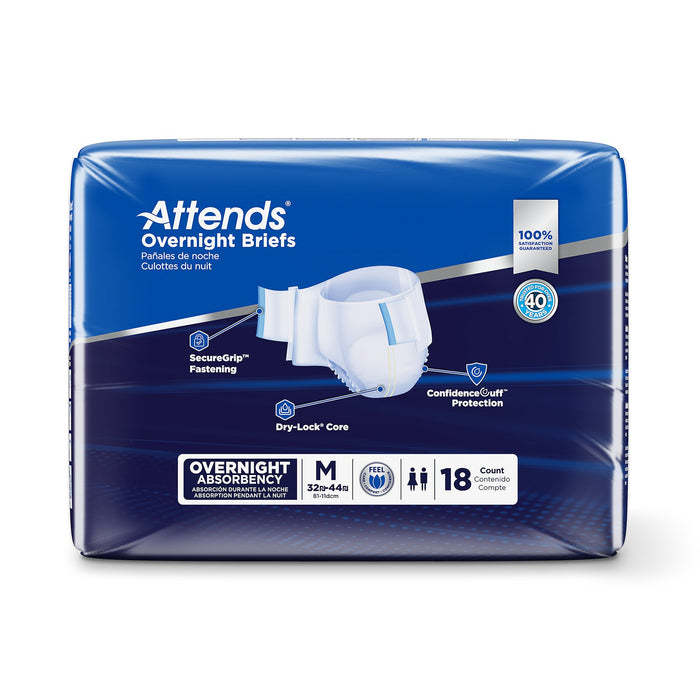 Attends® Overnight Unisex Adult Incontinence Briefs