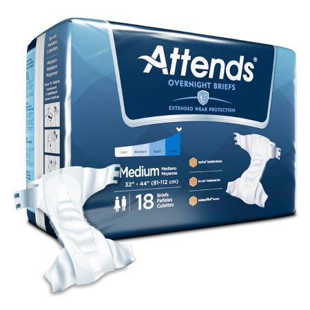Unisex Adult Incontinence Brief Attends® Overnight