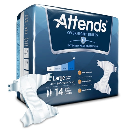 Unisex Adult Incontinence Brief Attends® Overnight