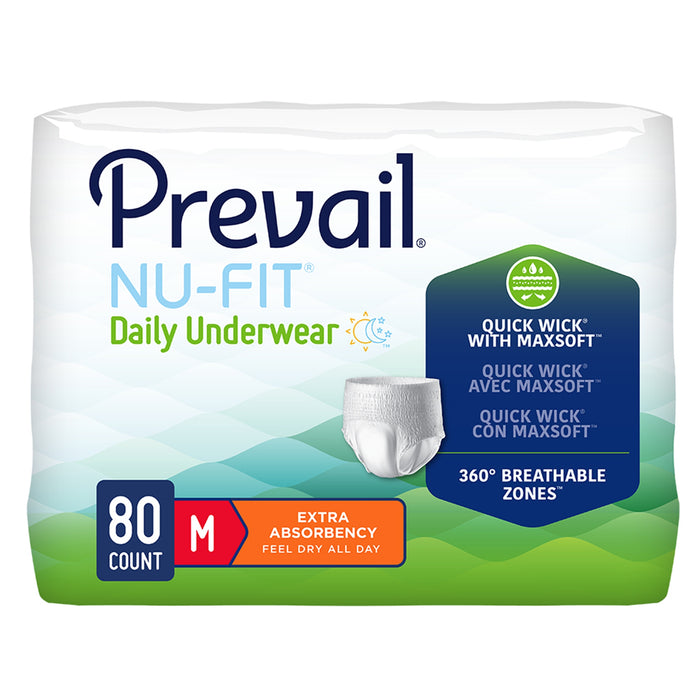 Absorbent Underwear Prevail® Nu-Fit® Adult Unisex Disposable Heavy Absorbency