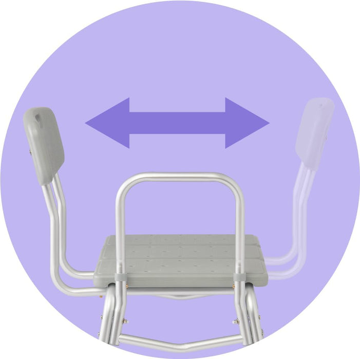 Medline Transfer Bench with Backrest