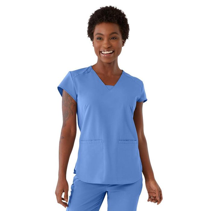 Medline 4805CBLXS Monroe AVE Women's Scrub Tops, TOP,SCRUB,AVE,WMN,MONROE,CBL,XS, 1 Each