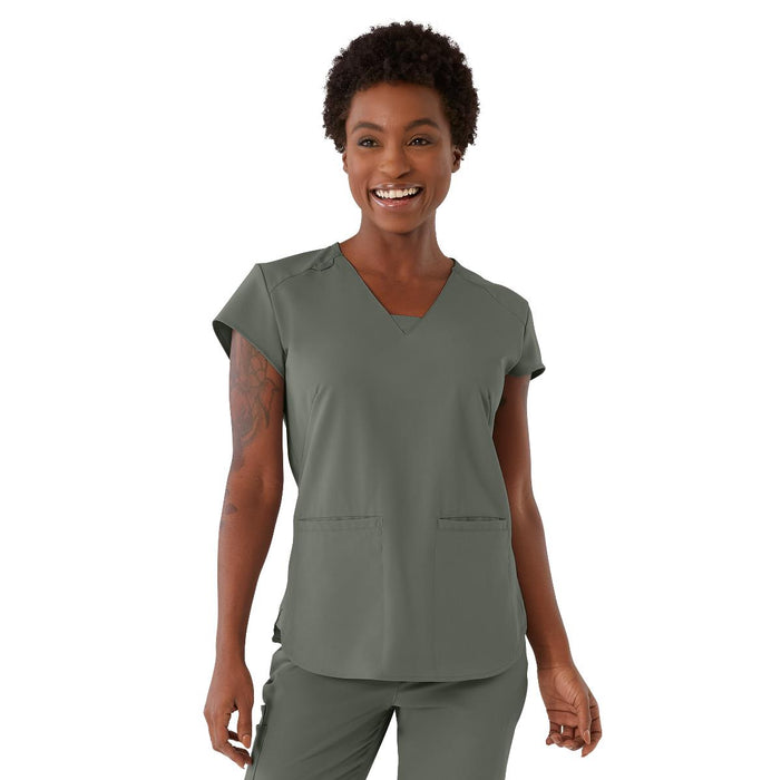 Medline 4805OLVM Monroe AVE Women's Scrub Tops, TOP,SCRUB,AVE,WMN,MONROE,OLV,M, 1 Each