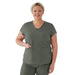 Medline 4805OLVXXL Monroe AVE Women's Scrub Tops, TOP,SCRUB,AVE,WMN,MONROE,OLV,2XL, 1 Each