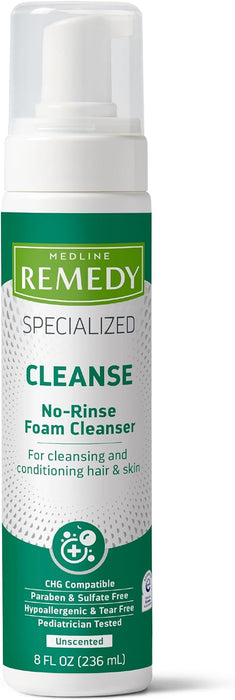 Medline Remedy Specialized No-Rinse Foam Cleanser