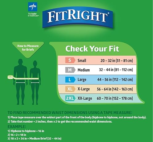 Medline FitRight Extra Incontinence Briefs