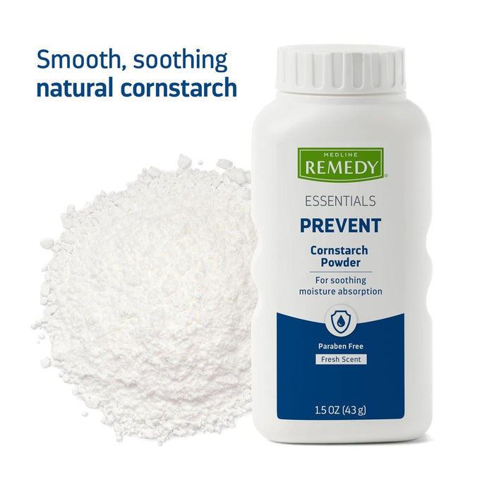Medline Remedy Essentials Cornstarch Powder