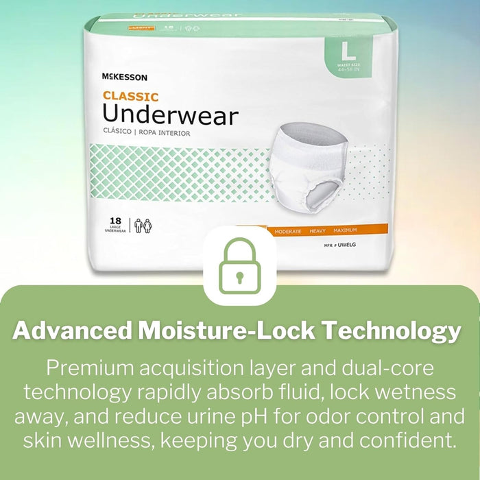McKesson Ultra Unisex Pull On Underwear