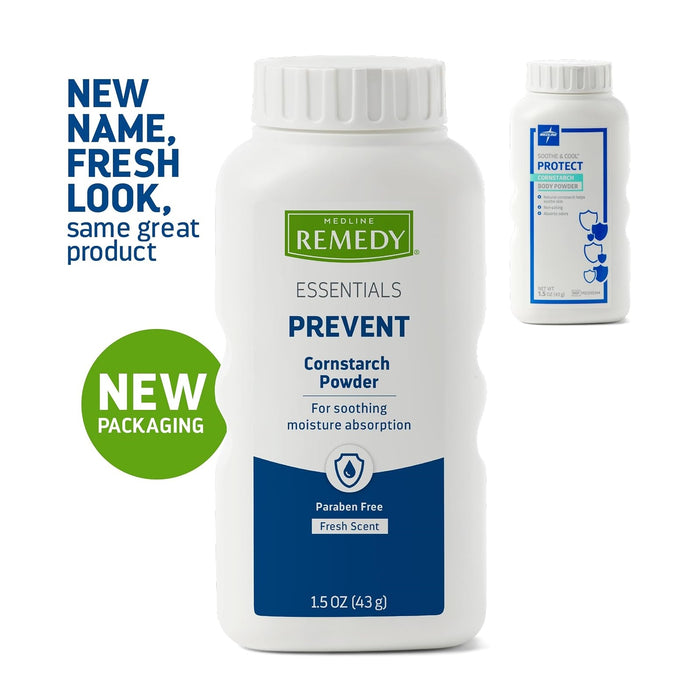 Medline Remedy Essentials Cornstarch Powder