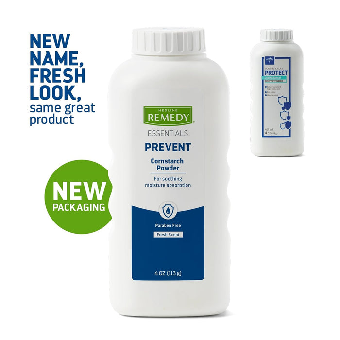 Medline Remedy Essentials Cornstarch Powder