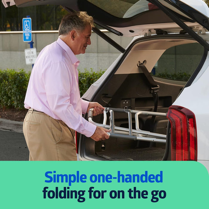 Medline Bariatric Folding Walkers with 5" Wheel