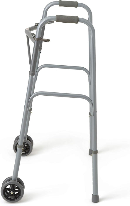 Medline Bariatric Folding Walkers with 5" Wheel