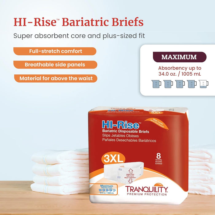 Tranquility® HI-Rise™ Bariatric Incontinence Brief