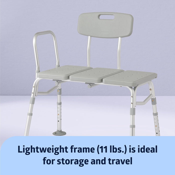 Medline Transfer Bench with Backrest