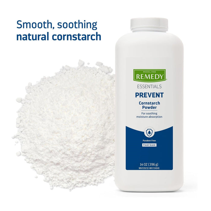 Medline Remedy Essentials Cornstarch Powder