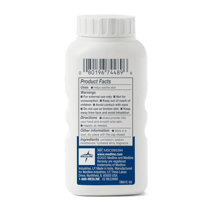 Medline Remedy Essentials Cornstarch Powder