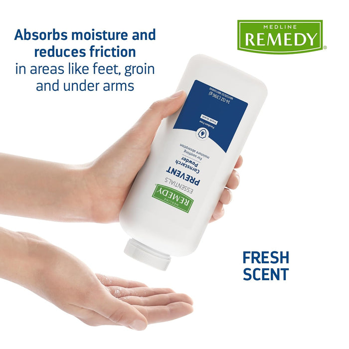 Medline Remedy Essentials Cornstarch Powder