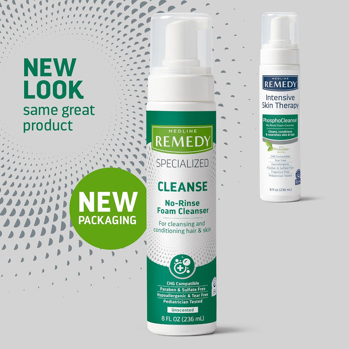 Medline Remedy Specialized No-Rinse Foam Cleanser