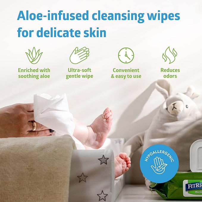 FitRight Aloe Personal Cleansing Wipes