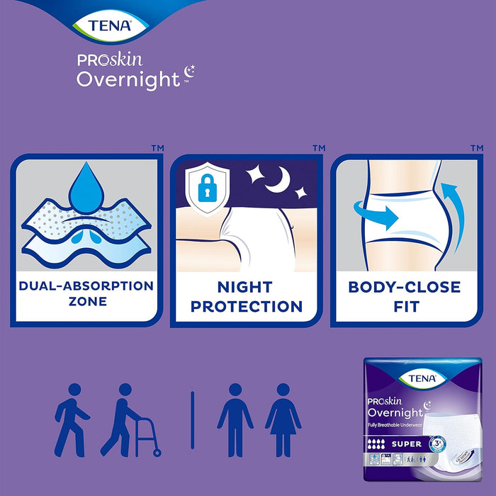 TENA ProSkin Overnight™ Unisex Adult Absorbent Underwear