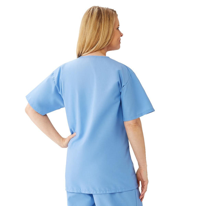 Medline AngelStat Women's V-Neck Tunic Scrub Top (2 Pockets)