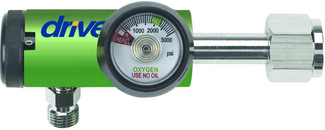 Drive Medical Oxygen Regulator Click Style 0 - 15 LPM