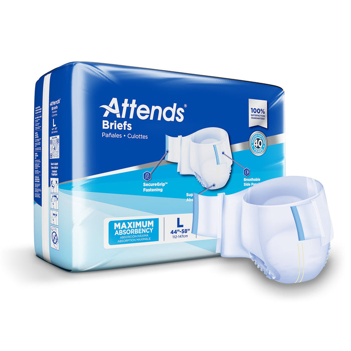 Attends® Unisex Adult Incontinence Briefs