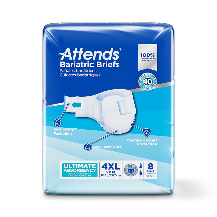Unisex Adult Incontinence Brief Attends® Bariatric
