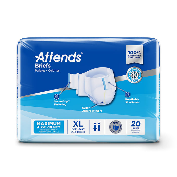Attends® Unisex Adult Incontinence Briefs