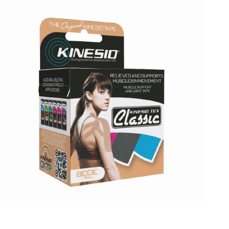 Kinesiology Tape Kinesio Tex Classic Water Resistant Black Cotton