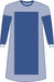 Medline DYNJP2204 Sterile Poly-Reinforced Extra-Long Eclipse Gowns, GOWN,ECLIPSE,POLYRNF,XLN/L,28/CS, 28 Each / Case