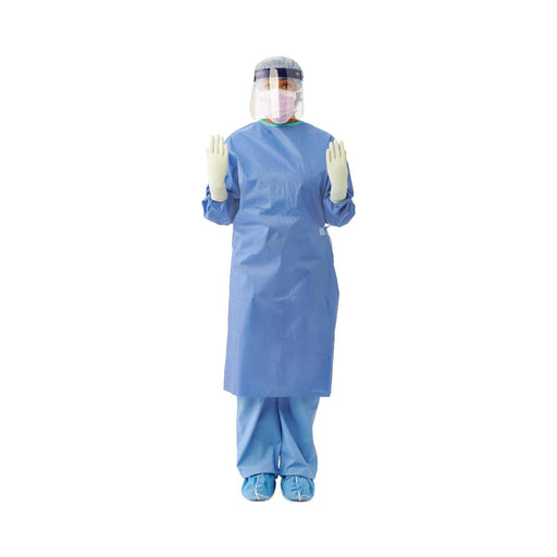 Medline DYNJP2001 Sterile Nonreinforced Eclipse Surgical Gowns with Set-In Sleeve, GOWN,NONRNF,L,30/CS, Case of 30