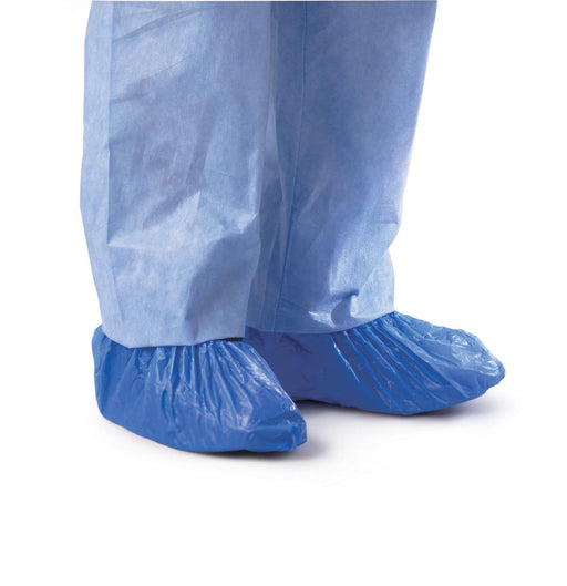 Medline CRI2010 Medline Polyethylene Shoe Covers, COVER, SHOE, POLY, BLUE, OSFM, 1000 Each / Case