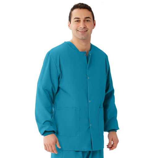 Medline 849NBTXXXL AngelStat Peacock Unisex Scrub Jackets, Peacock