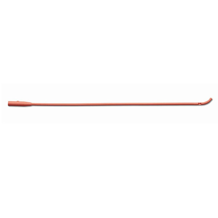 Medline Red Rubber Latex Urethral Intermittent Catheter with Coude Tip