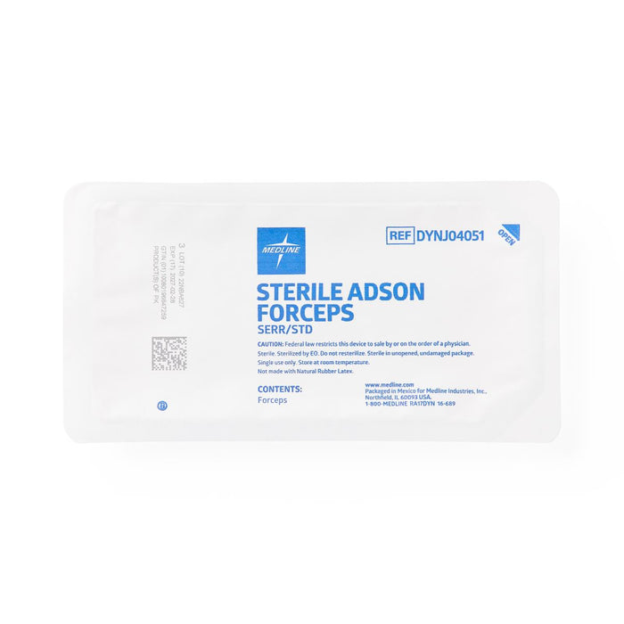 Medline Floor Grade Adson Tissue Forceps