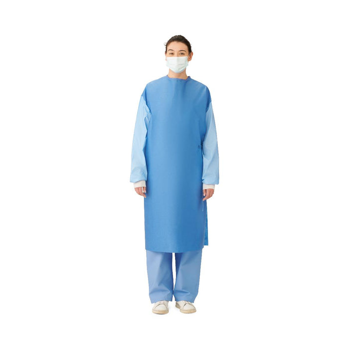 Medline DYNJP2727 Sterile Poly-Reinforced Aurora Surgical Gowns, Breath Film Sleeve, GOWN,AURORA,BRTHSLV,L,ST,30/CS, Case of 30