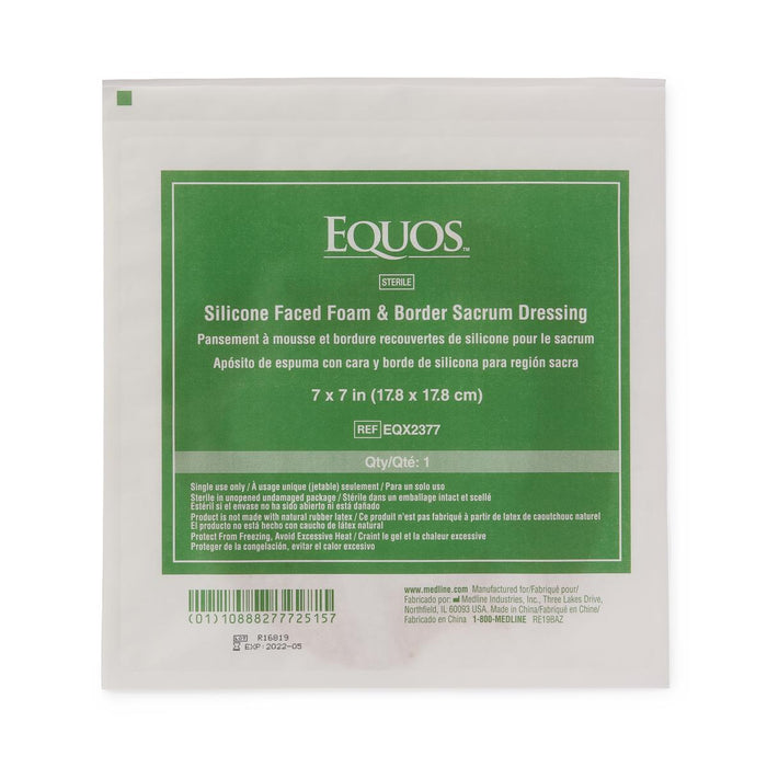 EQUOS 5-Layer Square Foam Dressings with Silicone Adhesive