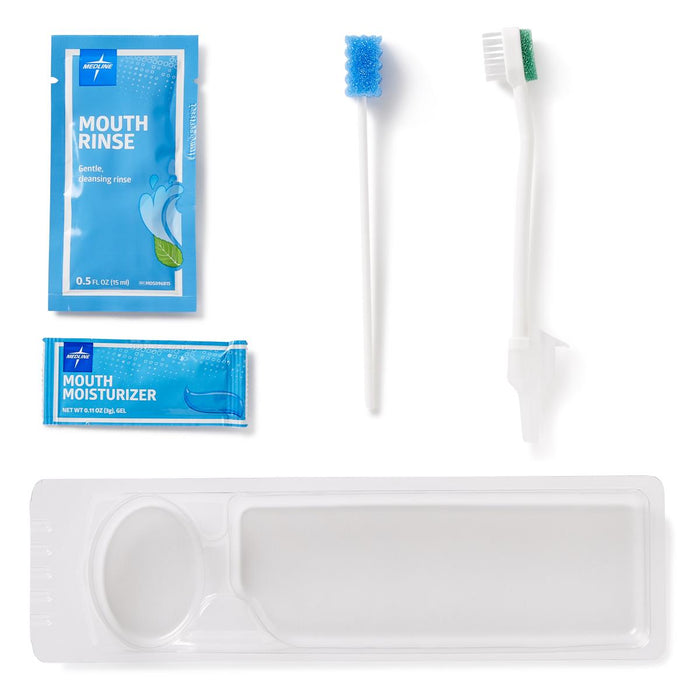 Medline Deluxe Suction Toothbrush Kit with Mouth Rinse