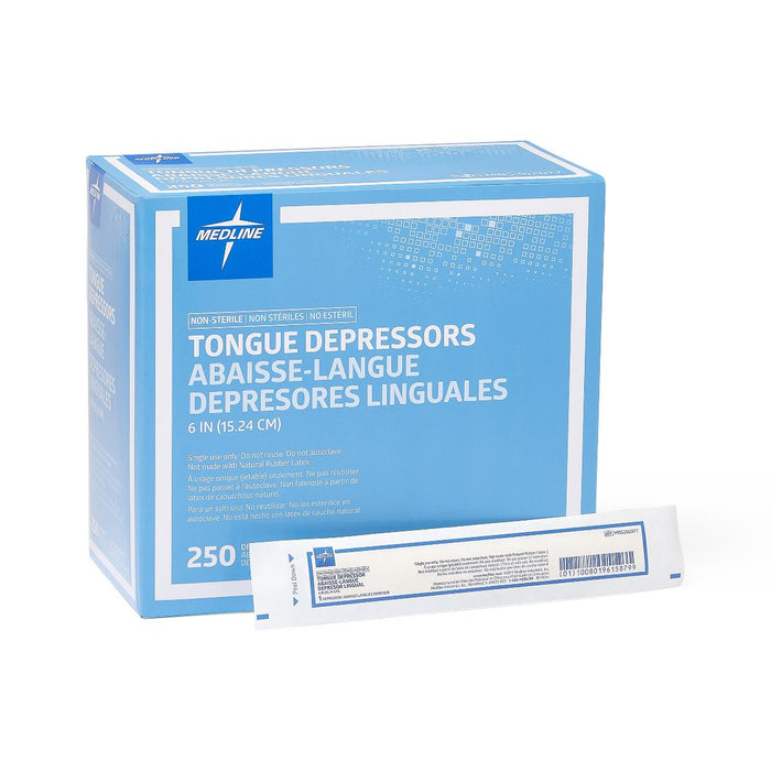 Medline Nonsterile Wrapped Tongue Depressors