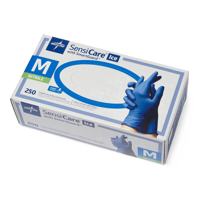 SensiCare Ice Blue Nitrile Exam Gloves