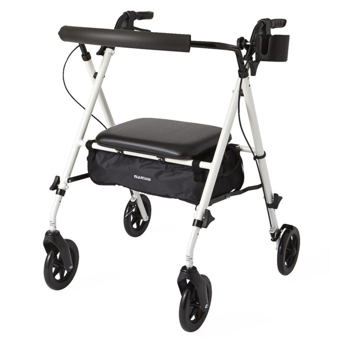 Medline Luxe Designer Rollator Walker with Wide Seat