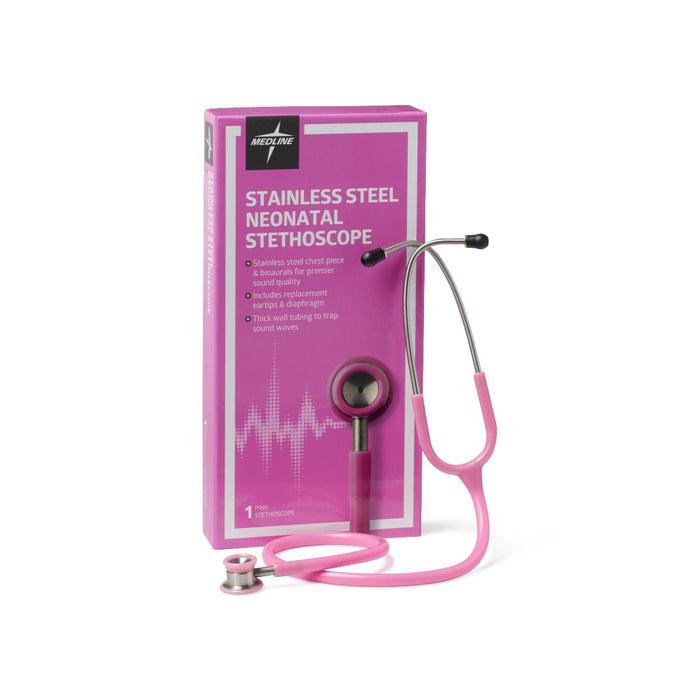 Medline Stainless Steel Neonatal Stethoscope