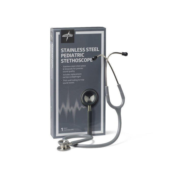 Medline Pediatric Stainless Steel Stethoscopes