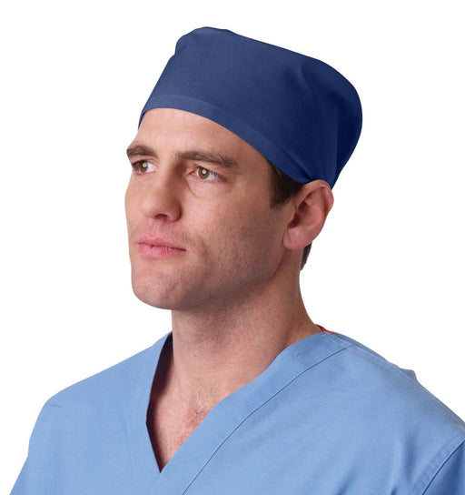 Medline MDT012116NVY Medline Reusable Surgical Caps, CAP,SURGICAL,SAF-T-BLEND,NAVY, 12 Each / Dozen