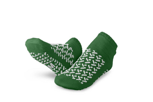 Medline MDTDBLTREADM Medline Double-Tread Terry Patient Slippers, SLIPPER,DOUBLE TREAD,MEDIUM,GREEN, #####