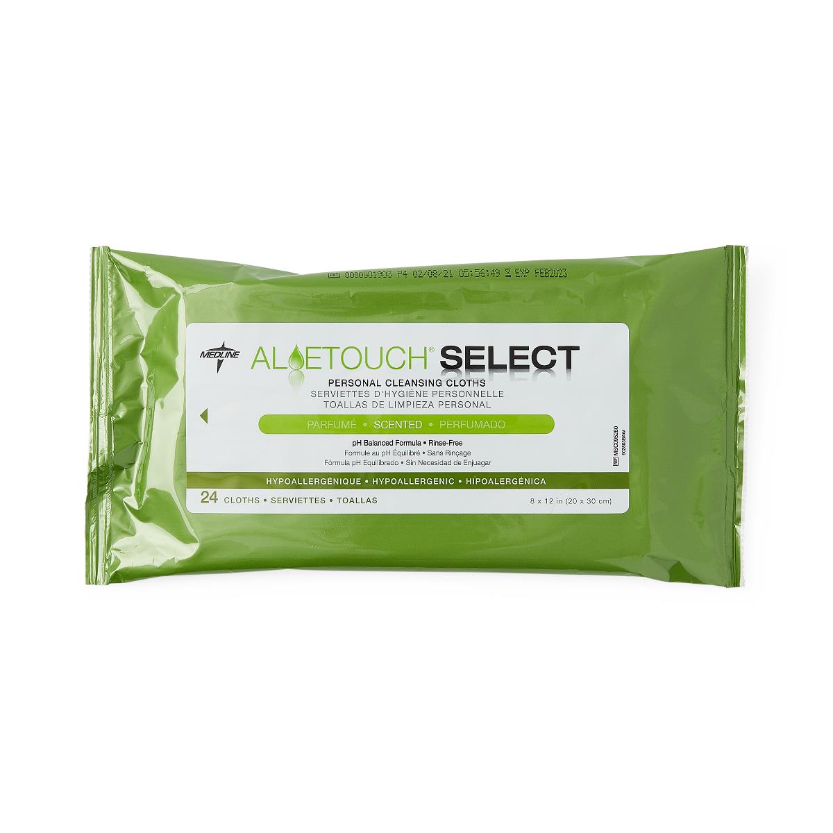 AloeTouch SELECT Premium Spunlace Personal Cleansing Wipes — Medical Supply Pros