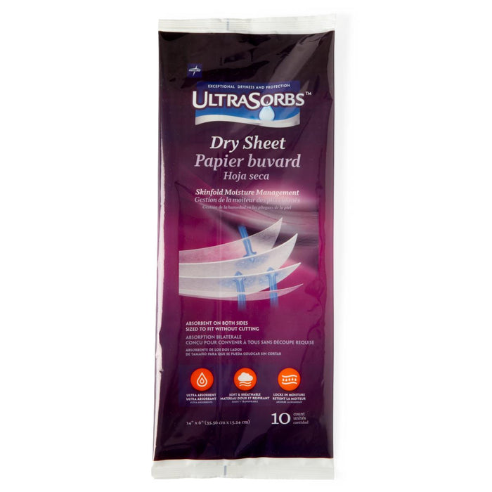Medline Skinfold Dry Sheets