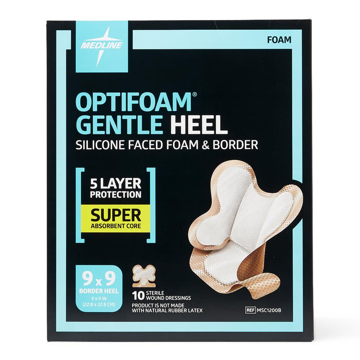 Optifoam Gentle Heel Silicone-Faced Foam Dressings